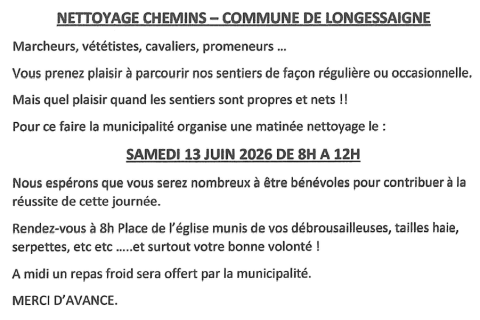 Nettoyage des chemins